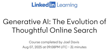 Generative AI: The Evolution of Thoughtful Online Search badge